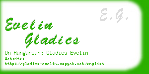 evelin gladics business card